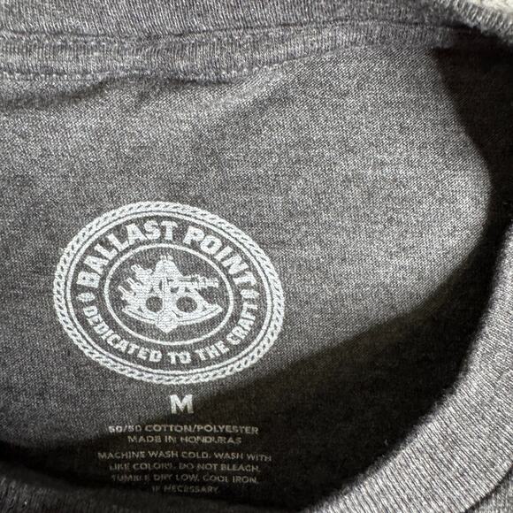 Ballast Point Brewing Shirt Adult M Tee IPA Sculpin India Pale Ale Merch Gray - Picture 3 of 5